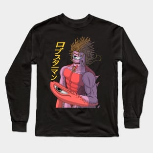 Anime Lobster Pink Man Long Sleeve T-Shirt